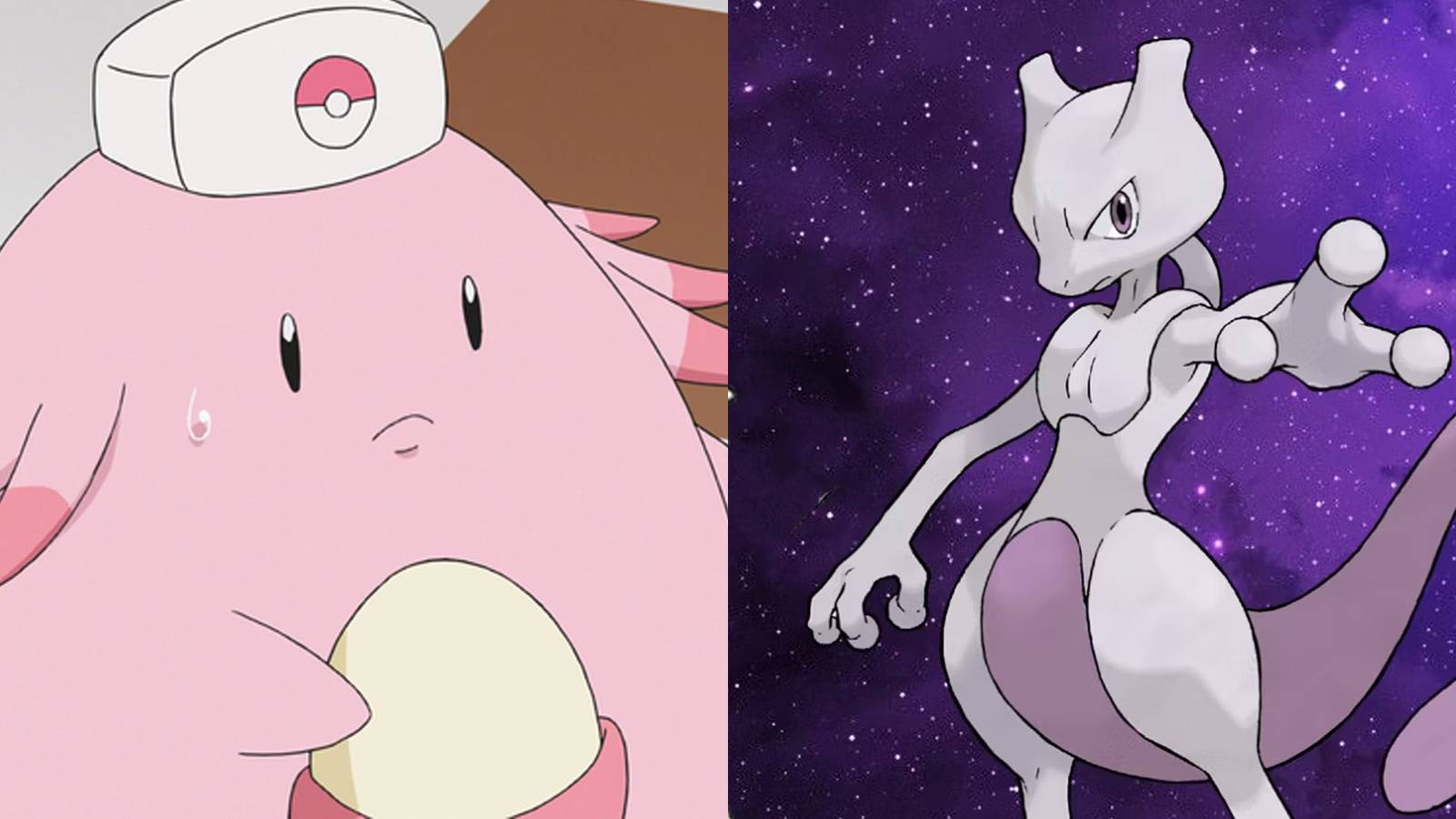Chansey and Mewtwo (Pokemon)