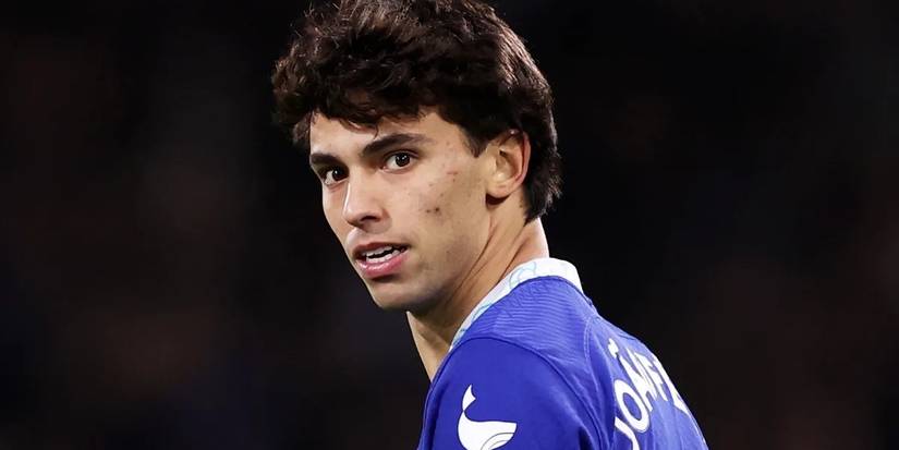 Felix in a Chelsea shirt