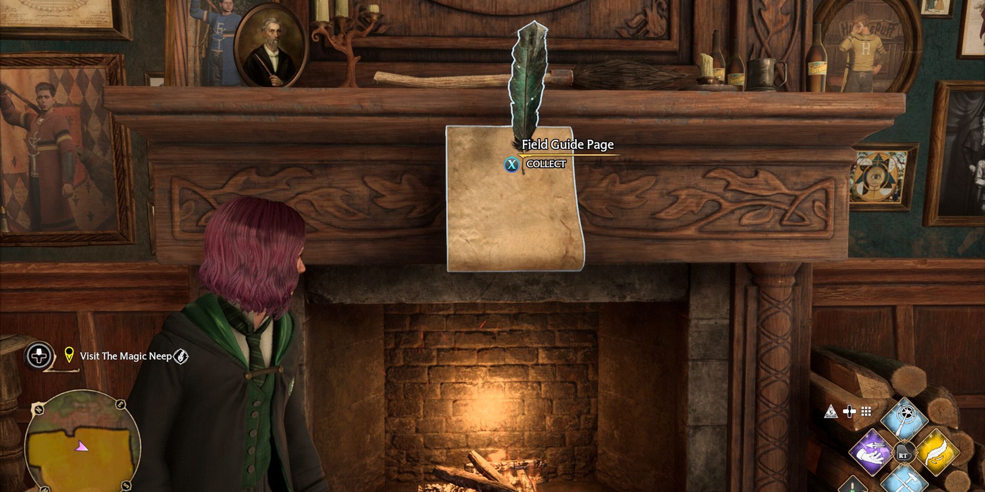 Field Guide Page in The Three Broomsticks in Hogsmeade in Hogwarts Legacy