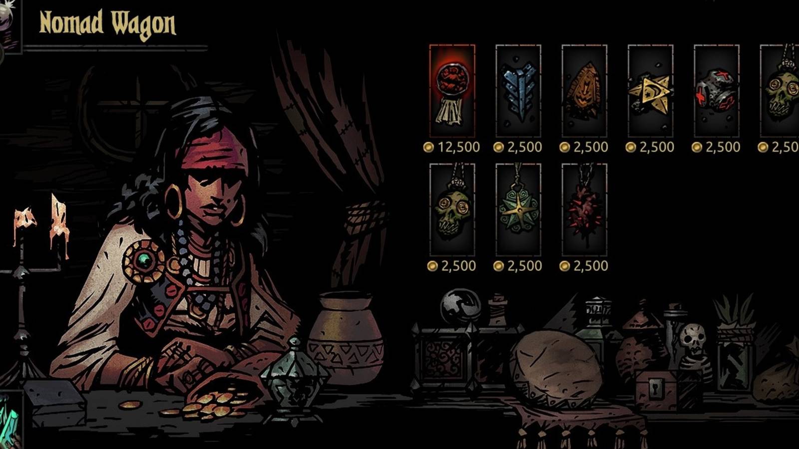 Nomad Wagon in Darkest Dungeon
