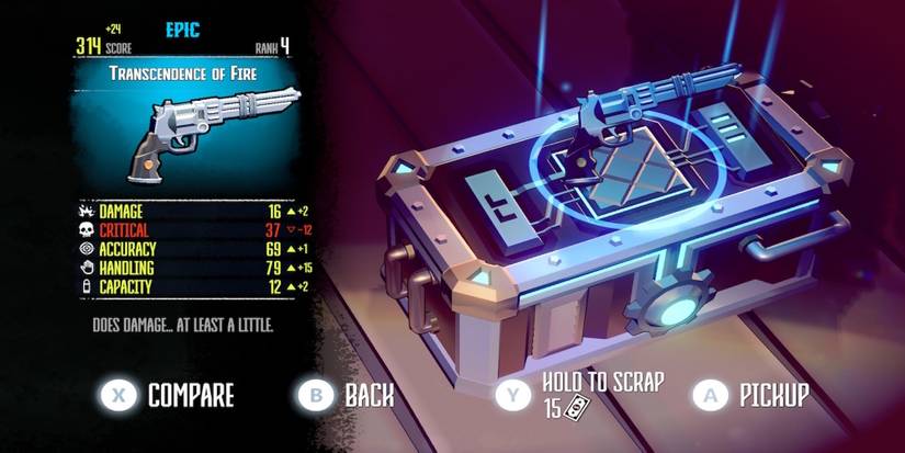 Finding a gun in Dust & Neon