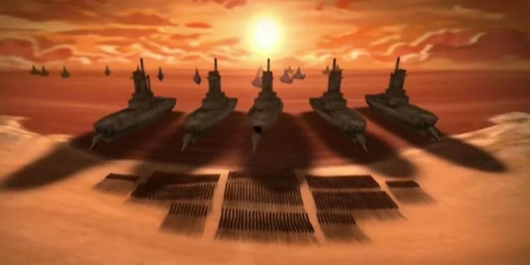 Fire Nation ships