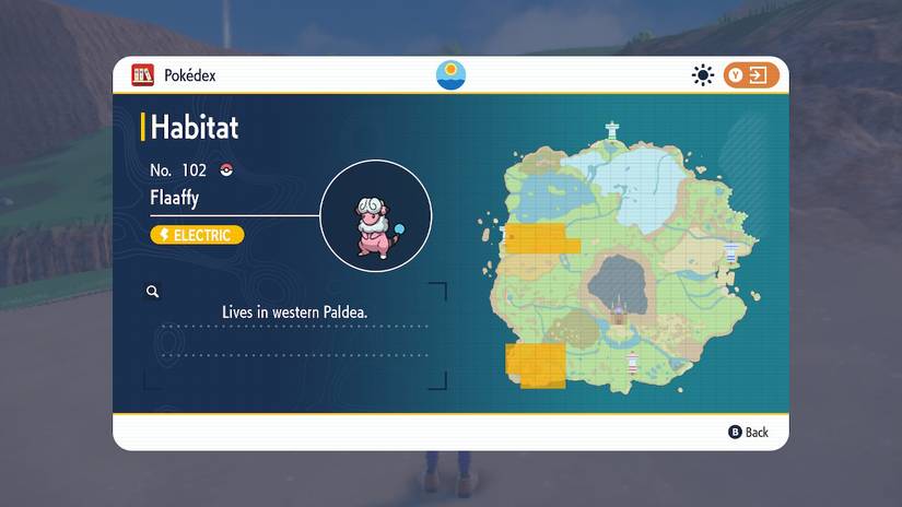 flaafy habitat pokemon scarlet violet