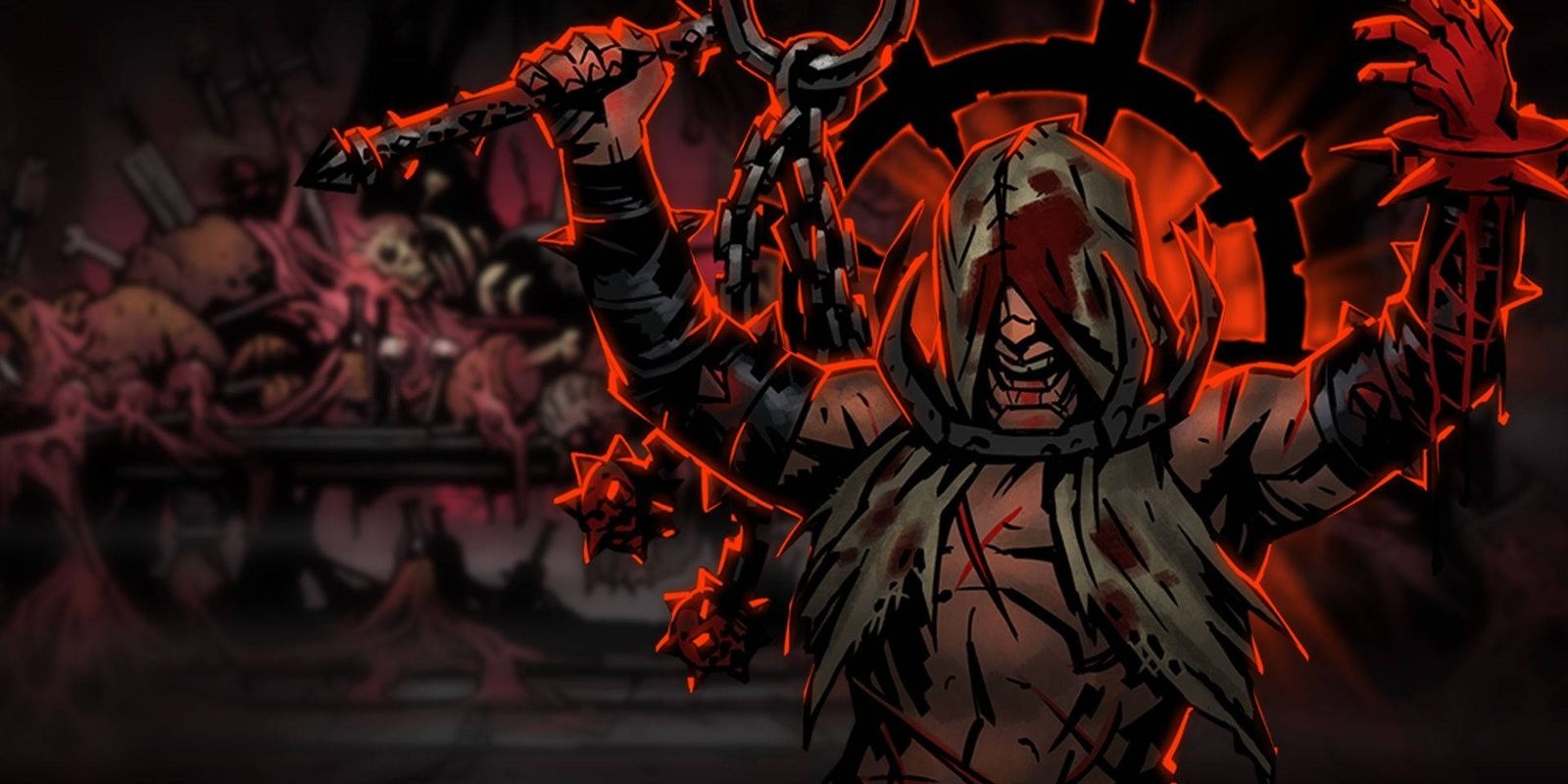 The official Red Hook Studio wallpaper for Flagellant from Darkest Dungeon
