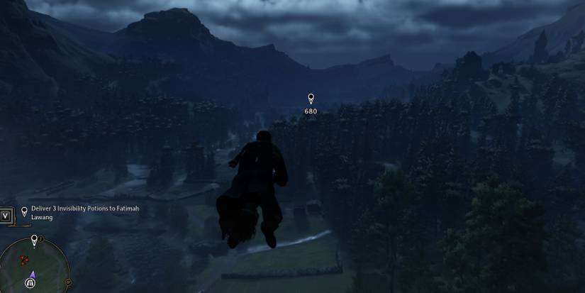 flying with a broom makes everything easier in hogwarts legacy