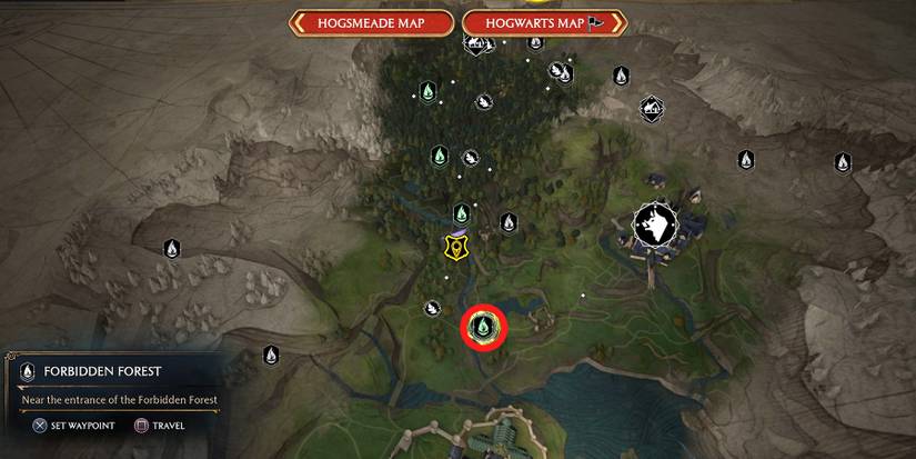 forbidden forest entrance location in hogwarts legacy