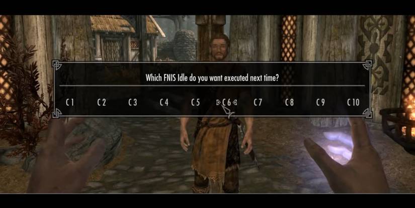 A screenshot of the mod Fores New Idles in Skyrim SE