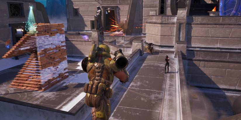 engaging with enemies fortnite