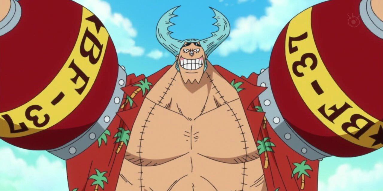 Фрэнки с волосами жука в аниме One Piece