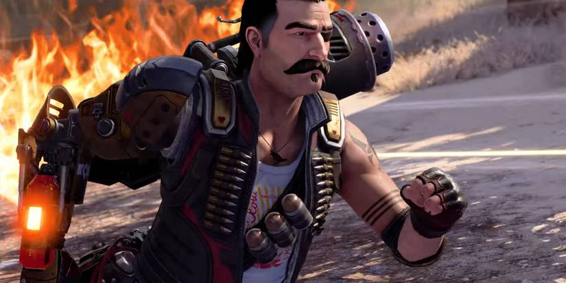 Fuse's grenade arm glows in combat