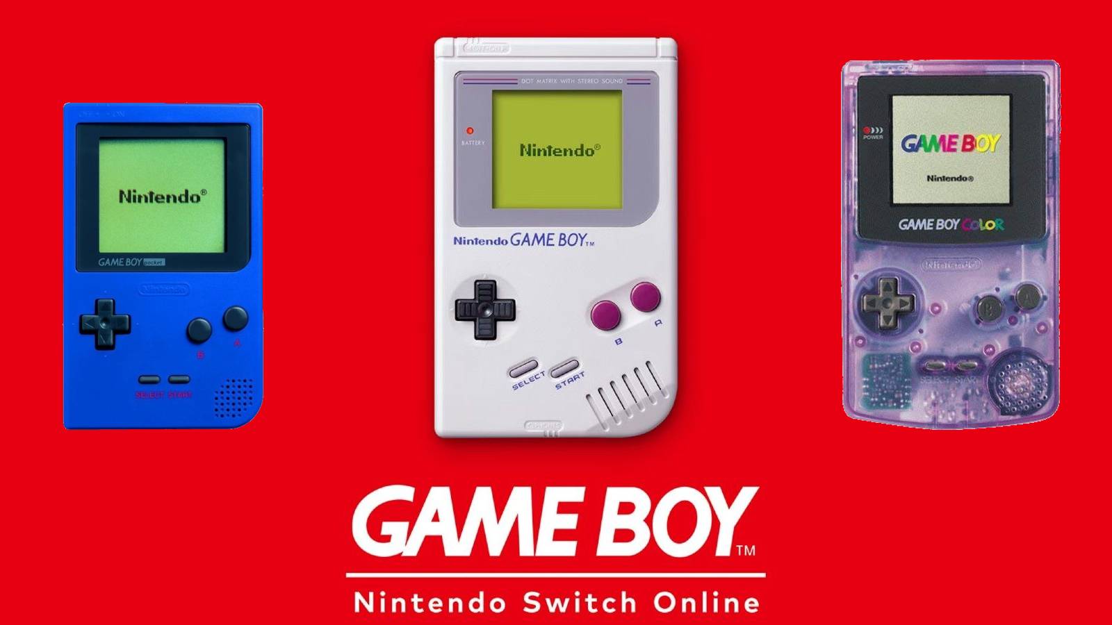 Game Boy Switch Official+ Game Boy Pocket and Game Boy Color Overlays