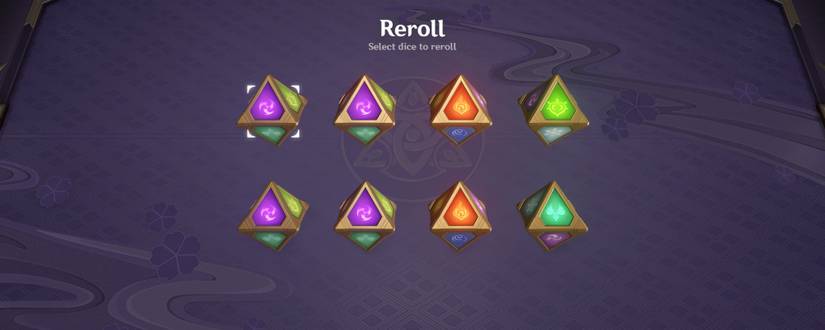 Genius Invokation TCG Dice Reroll