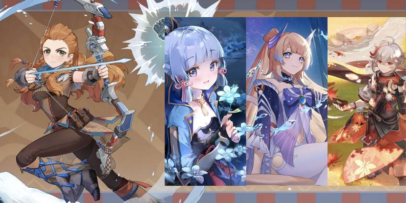 Genshin Impact - Aloy + Ayaka + Kokomi + Kazuha