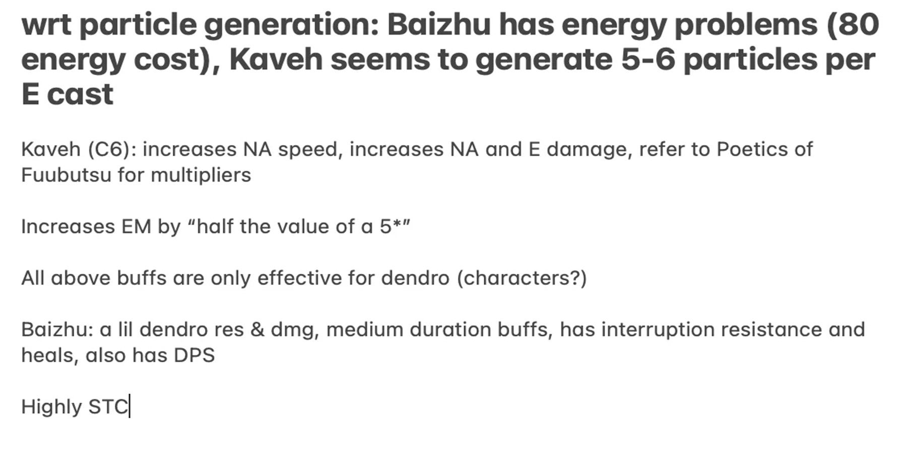 Genshin Impact Baizhu leak