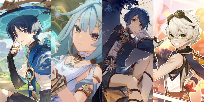 Genshin Impact Wanderer + Faruzan + Xingqiu + Bennett