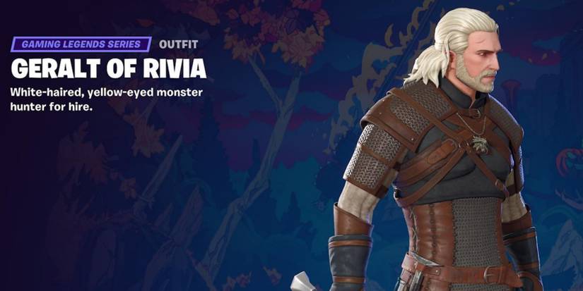 geralt of rivia battle pass page