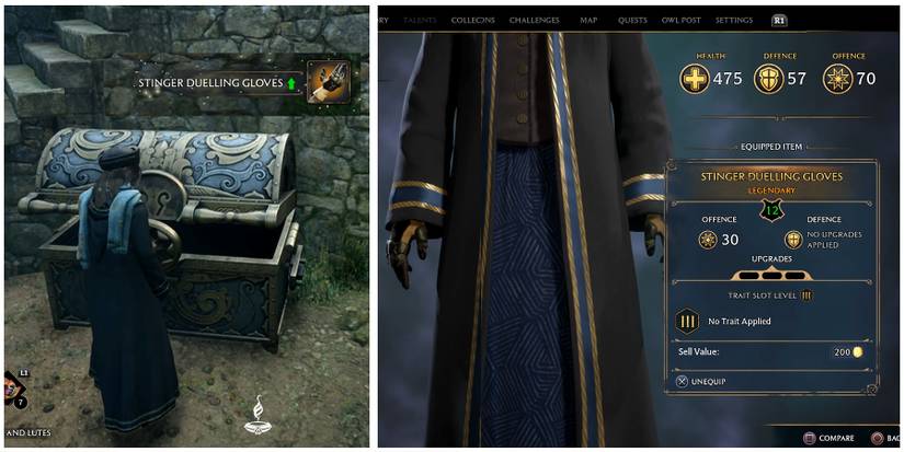 getting a legendary gear in hogwarts legacy