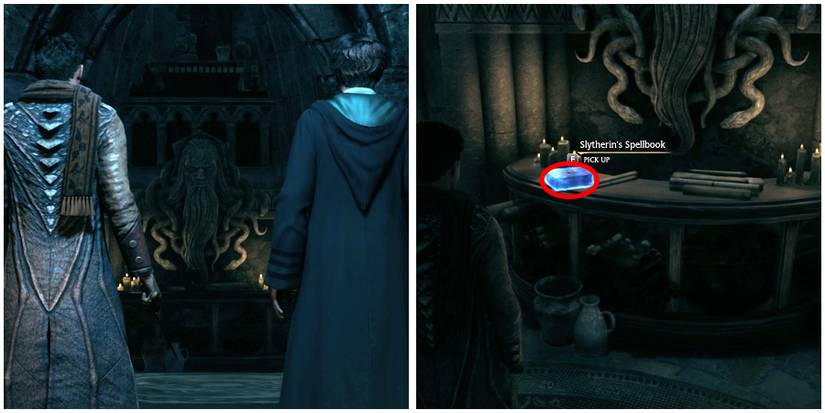 getting slytherin spellbook from salazar slytherin scriptorium in hogwarts legacy