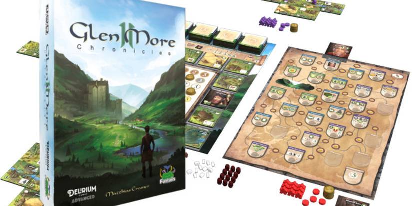 board and pieces of Glen More II Chronicles