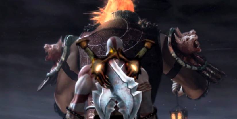 God of War - Kratos Looking Up At Ares