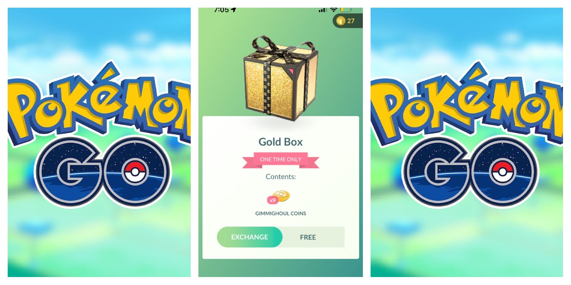 gold box gimmighoul coins pokemon go