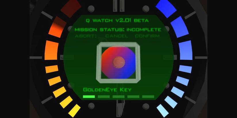 Goldeneye key in Bond's watch menu Bunker 1 mission Goldeneye 007