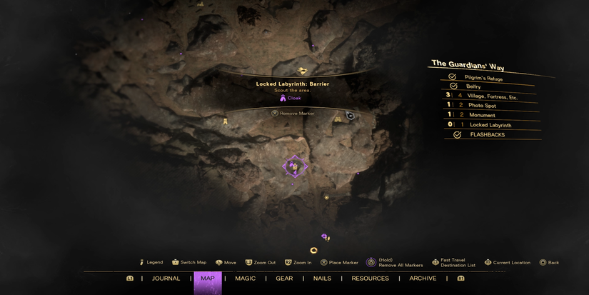 guardian way labyrinth location in forspoken