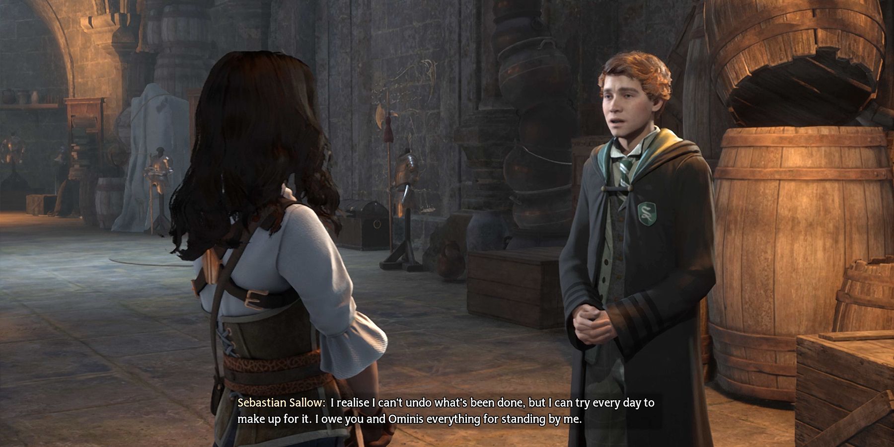 guilty sebastian in hogwarts legacy