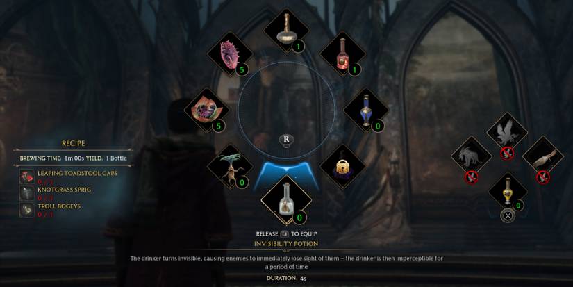 Invisibility Potion in Hogwarts Legacy
