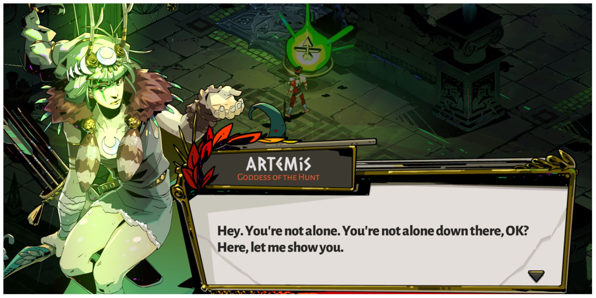 Hades Artemis dialogue