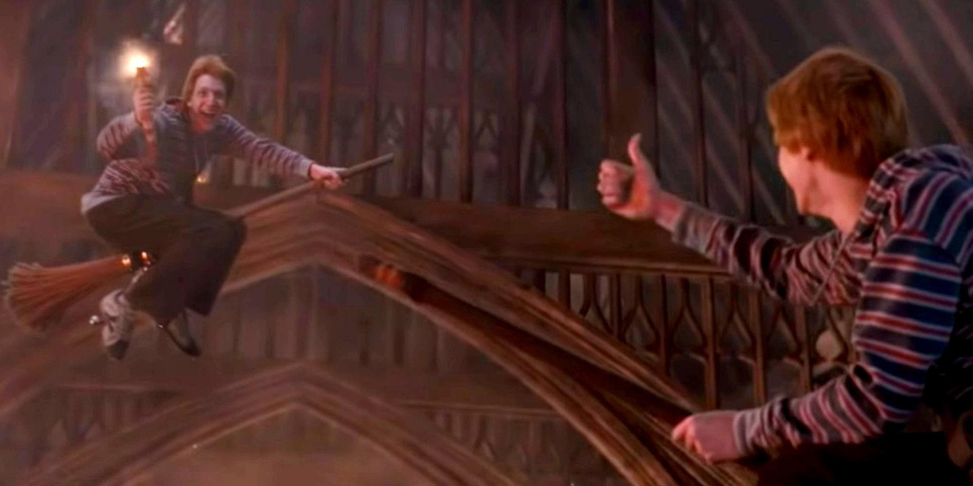 Harry Potter Scenes That Are Better In The Books Than The Movies Fred and George Leave Hogwarts