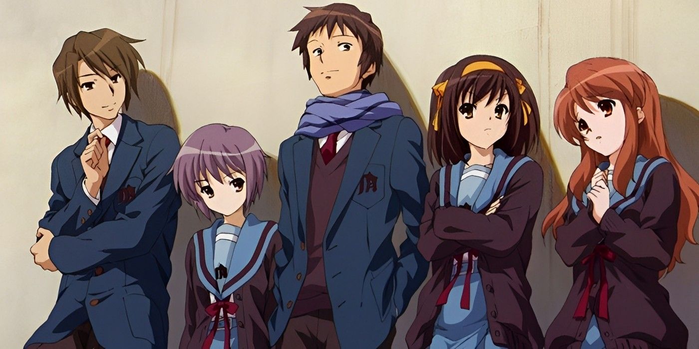The SOS Brigade from The Meloncholy of Haruhi Suzumiya