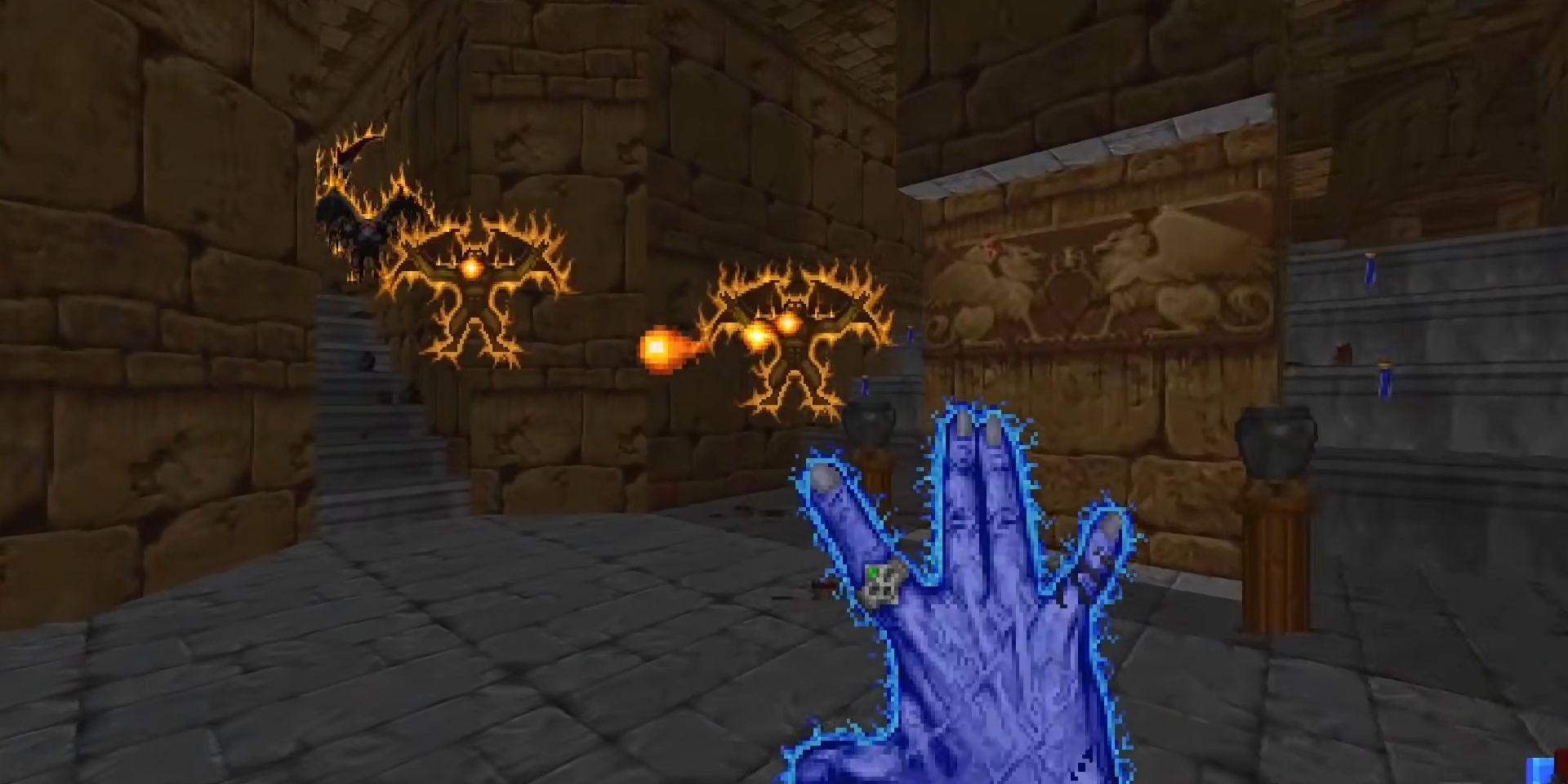 A screenshot from Hexen Beyond Heretic