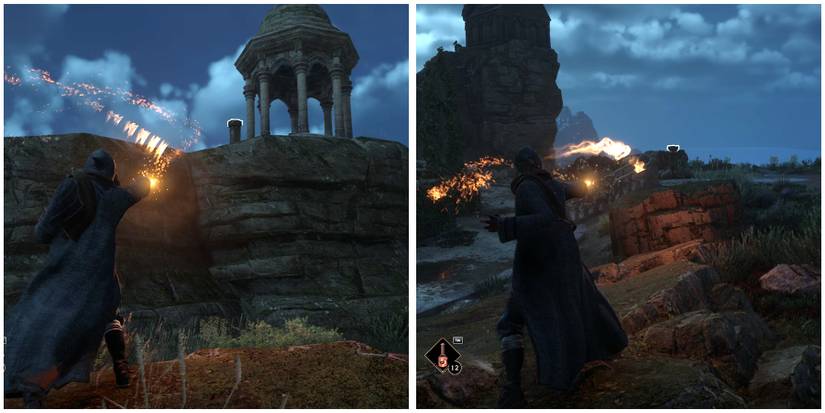 hit the other two pillars with confringo in hogwarts legacy