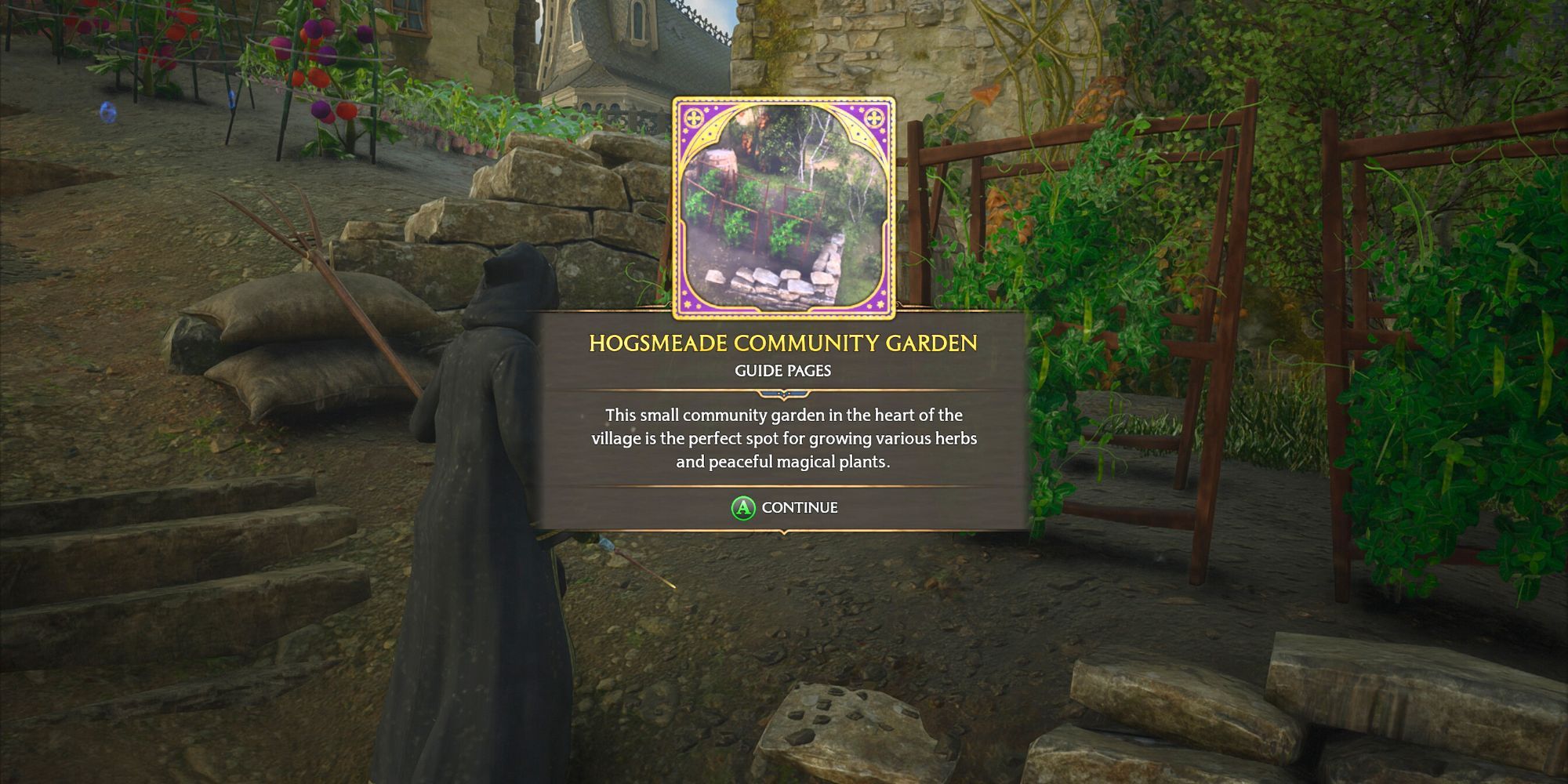 Hogsmeade Community Garden guide page Hogsmeade Hogwarts Legacy