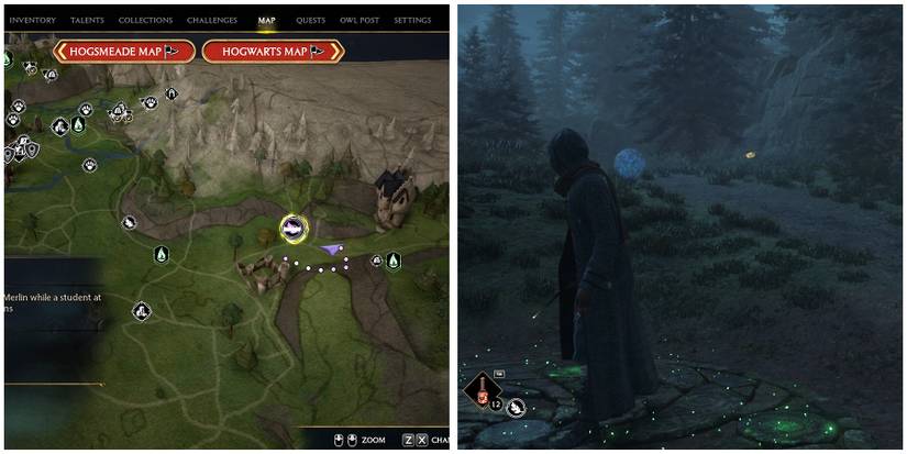 hogsmeade valley merlin trial 2 location in hogwarts legacy