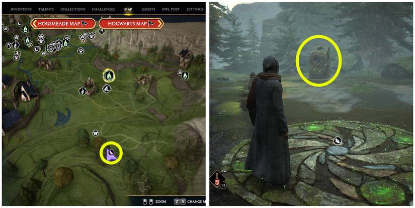 hogsmeade valley merlin trial 5 location in hogwarts legacy