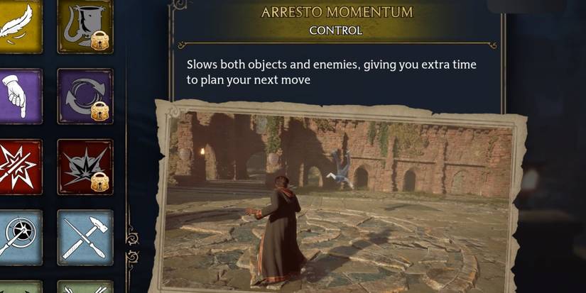 hogwarts legacy arresto momentum control spell