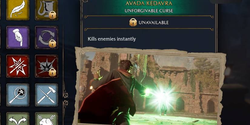 hogwarts legacy avada kedavra unforgivable curse