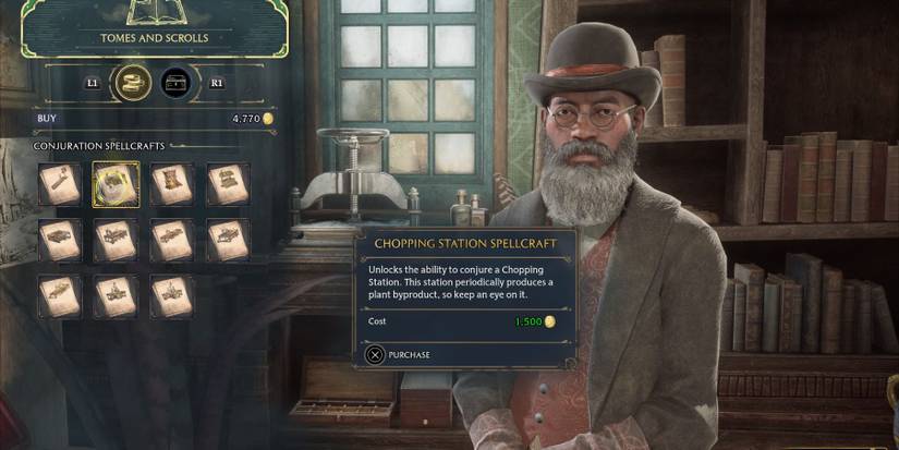 hogwarts legacy chopping station buy from tomes and scrolls