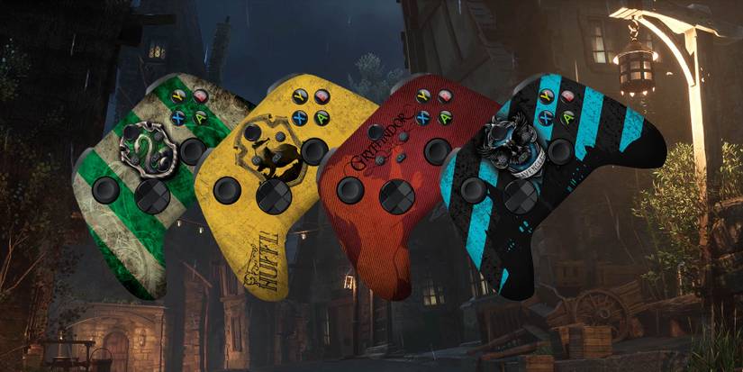 hogwarts-legacy-controllers-house-hufflepuff-slytherin-gryffindor-ravenclaw-gamerant