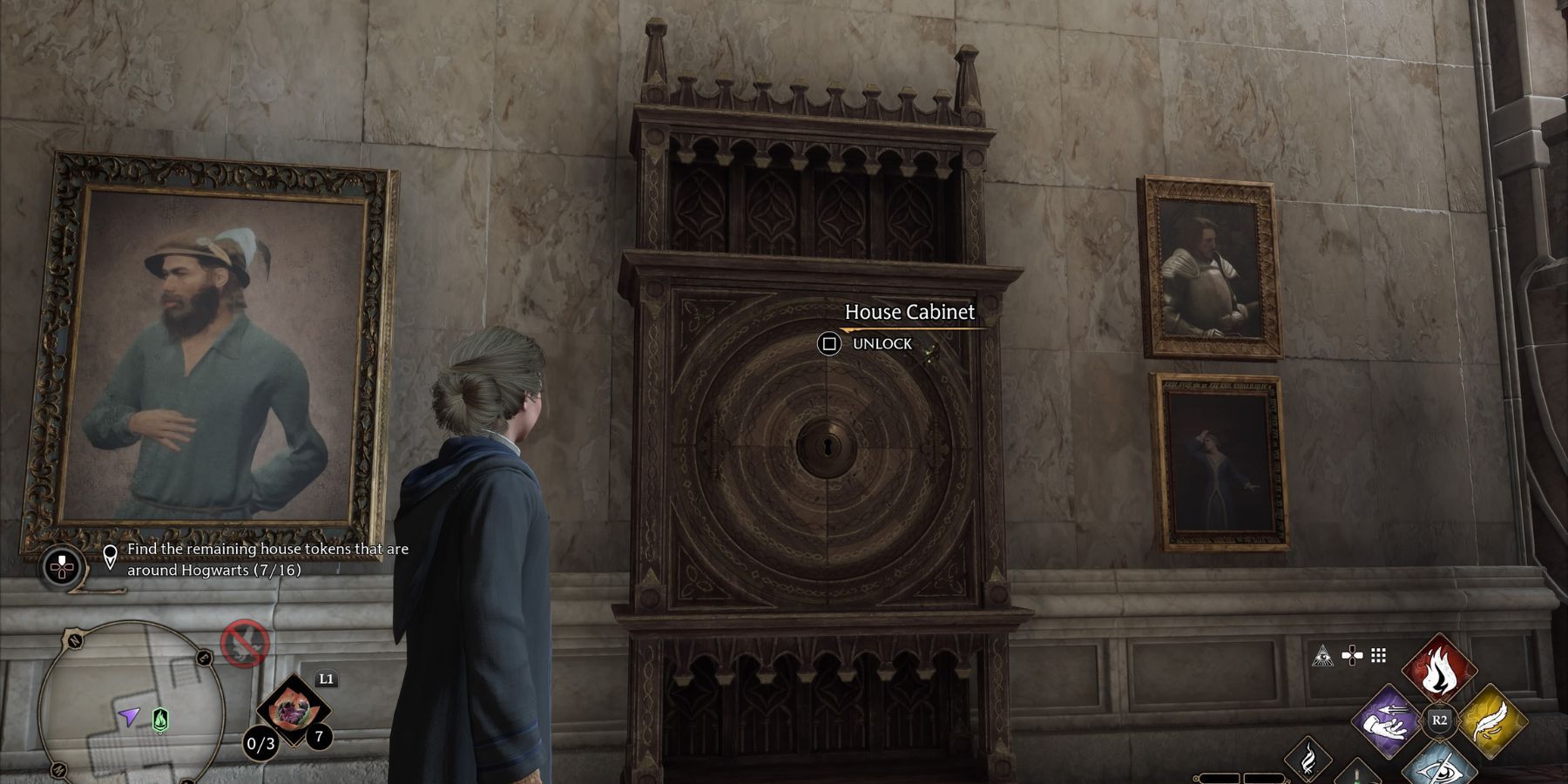 hogwarts legacy daedalian cabinet portraits