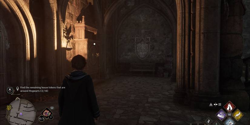 hogwarts legacy daedalian cabinet quad courtyard