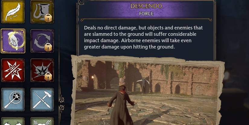 hogwarts legacy descendo force spell