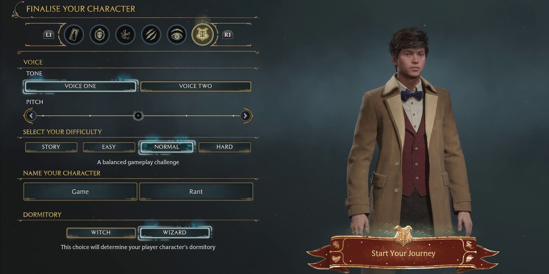 hogwarts legacy display settings ps5