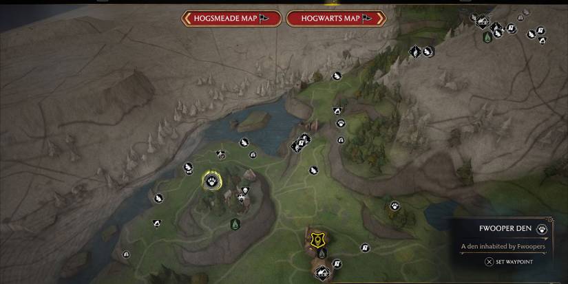 hogwarts legacy fwooper den