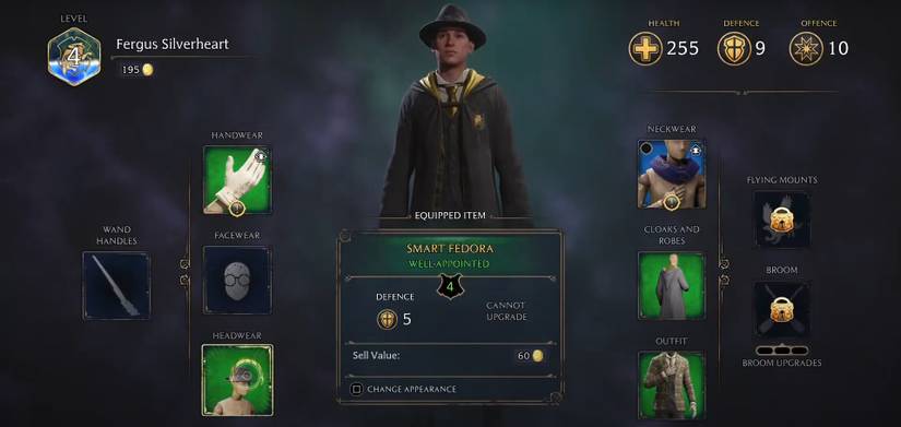 hogwarts legacy gear