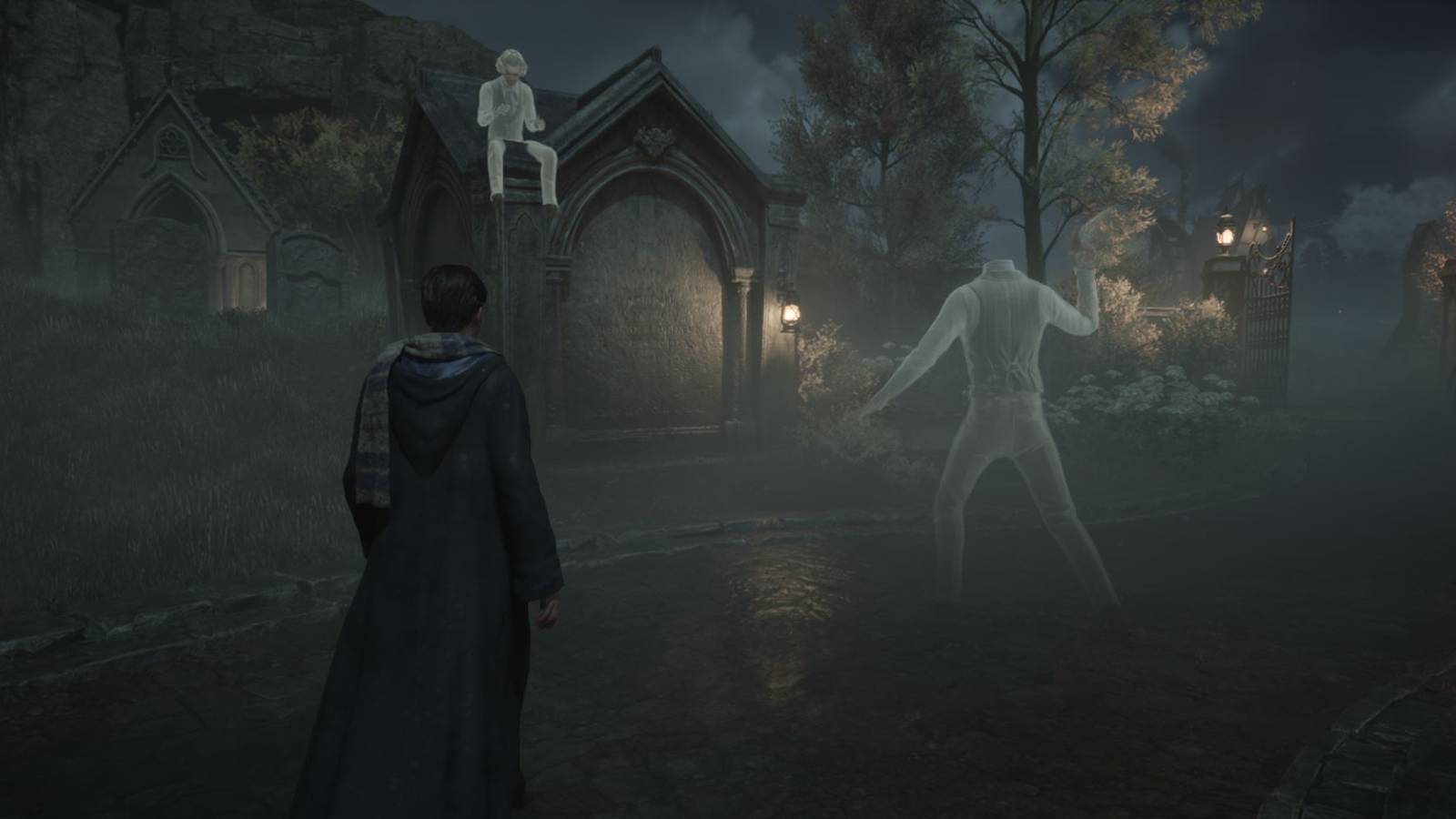 Hogwarts Legacy Ghosts Playing Catch