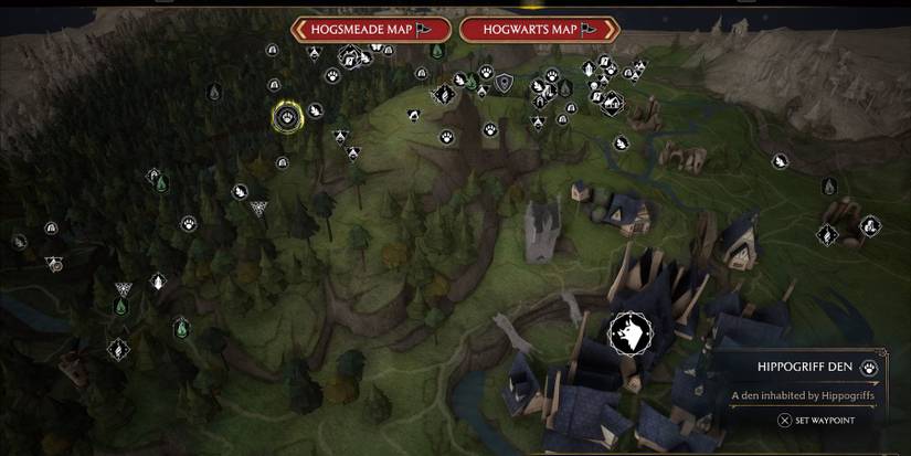 hogwarts legacy hippogriff den