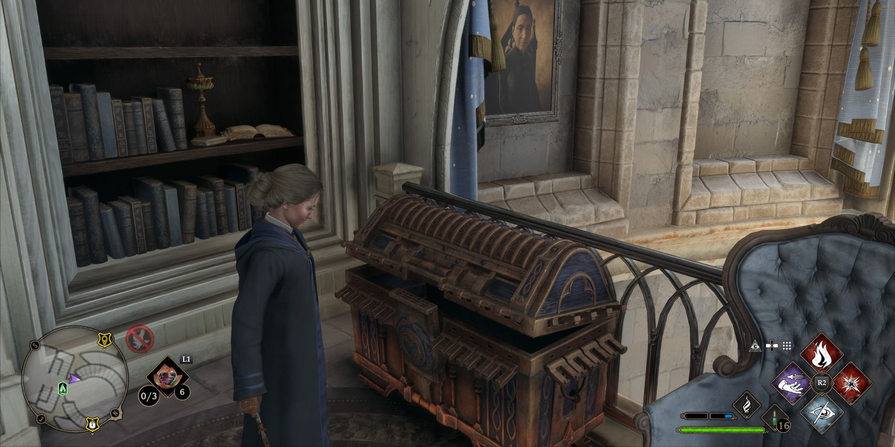 hogwarts legacy house chest opened
